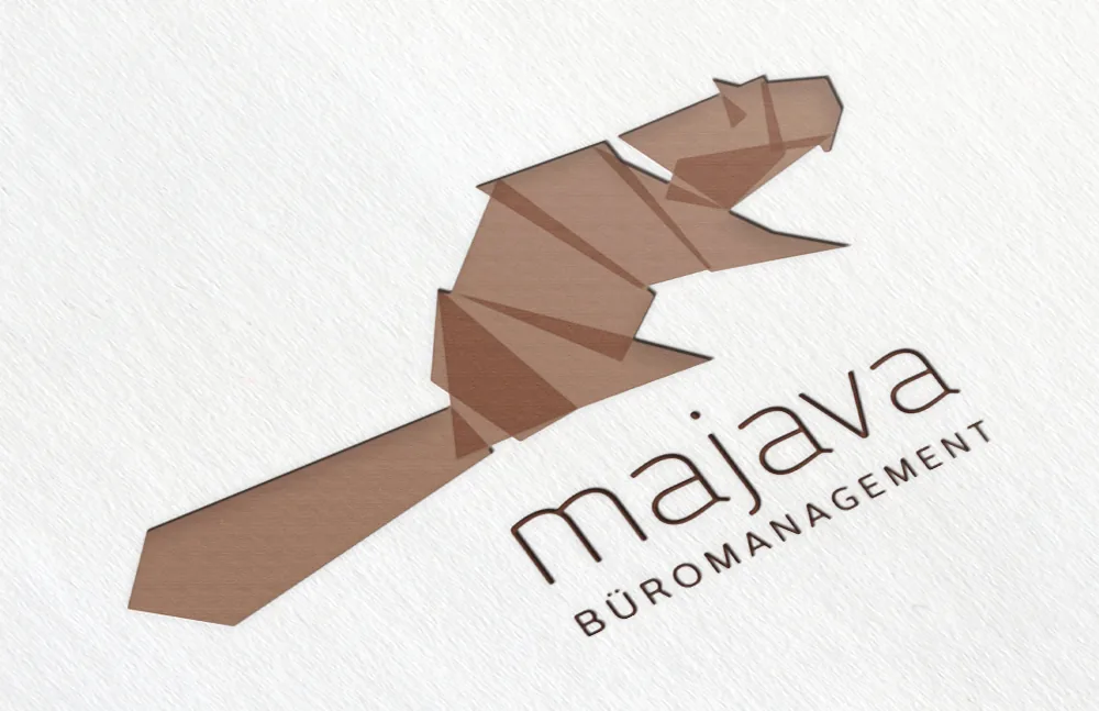 Logo Design von brandhands – Origami-Biber für majava