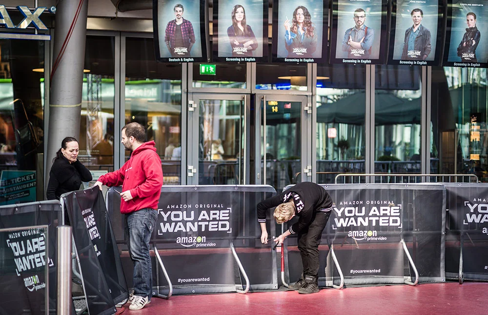 Absperrung im Look – Weltpremiere für Amazon Prime Video in Berlin