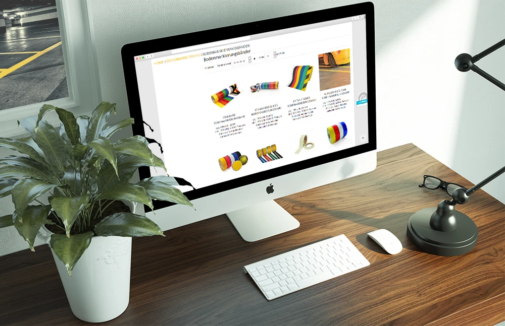 Produktseite des Lean Production Shop mit Varianten und Datenblatt