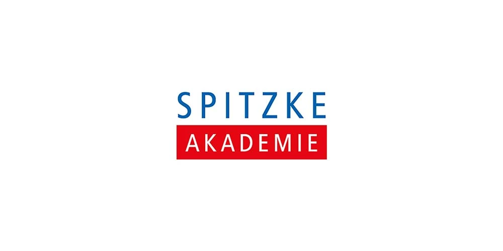 Logo der SPITZKE AKADEMIE – Wortmarke mit rotem Balken unter dem Namen