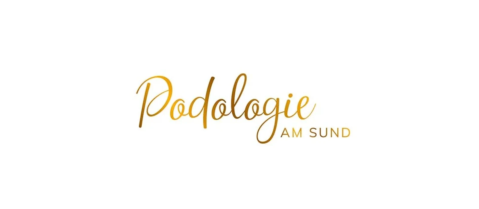 Logo Podologie am Sund – Wortmarke für eine Podologiepraxis in Stralsund