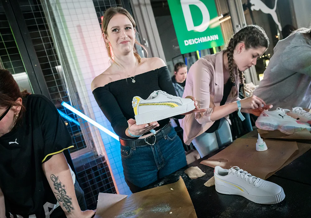 Nah am Produkt – Markeninszenierung für PUMA × Deichmann in Berlin
