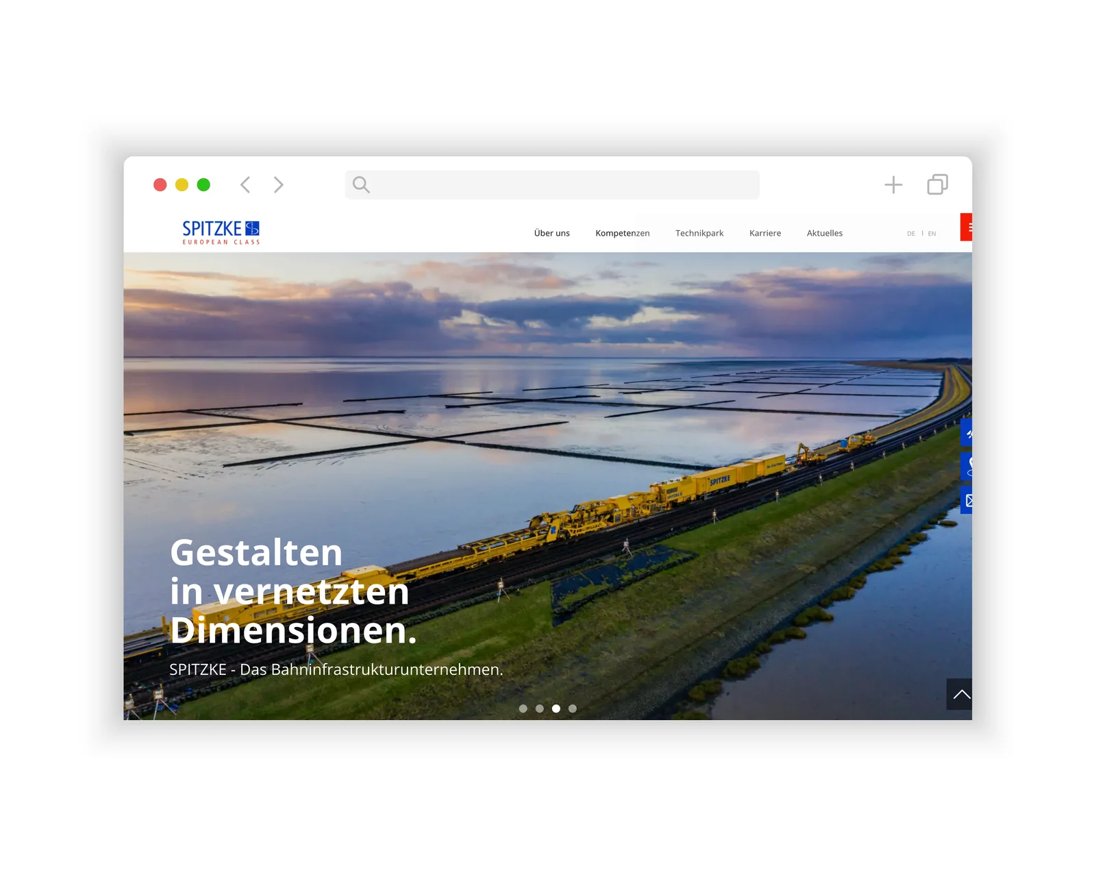 Startseite – Website SPITZKE, Webdesign Großbeeren