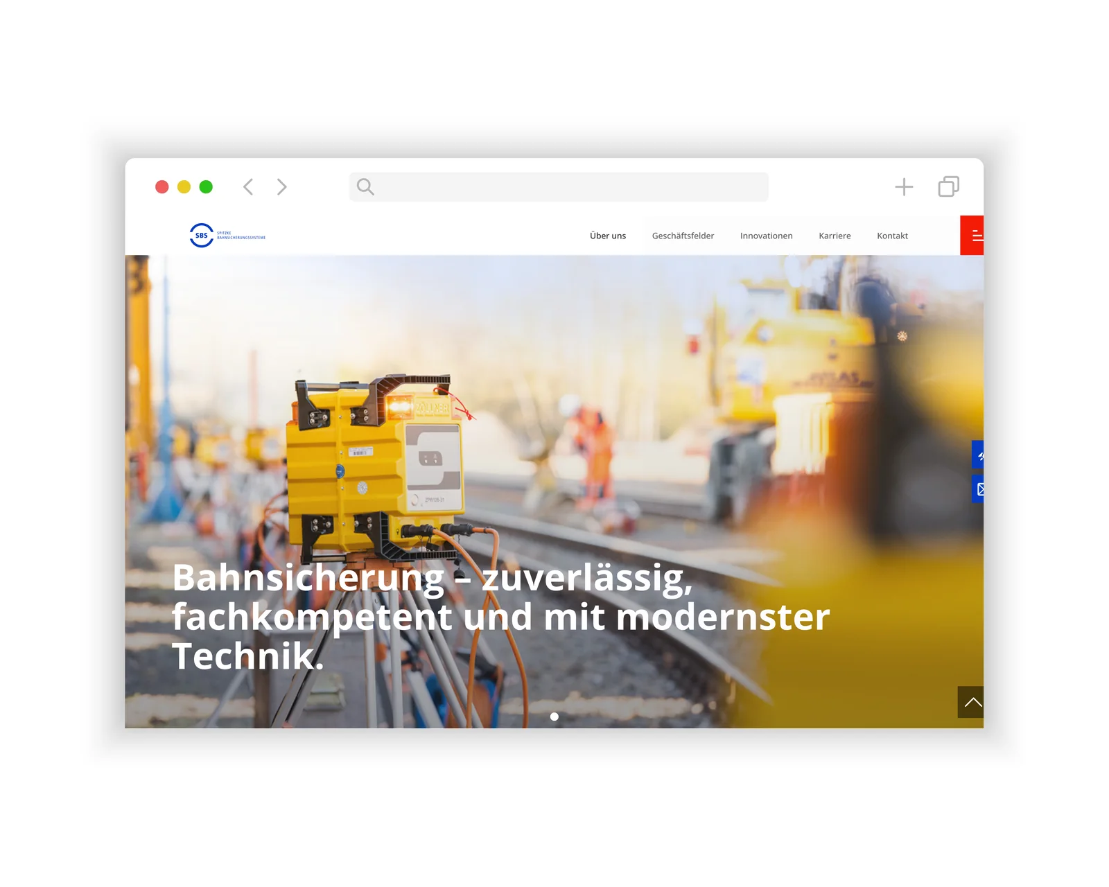 SPITZKE SBS Bahnsicherung – Website SPITZKE, Webdesign Großbeeren